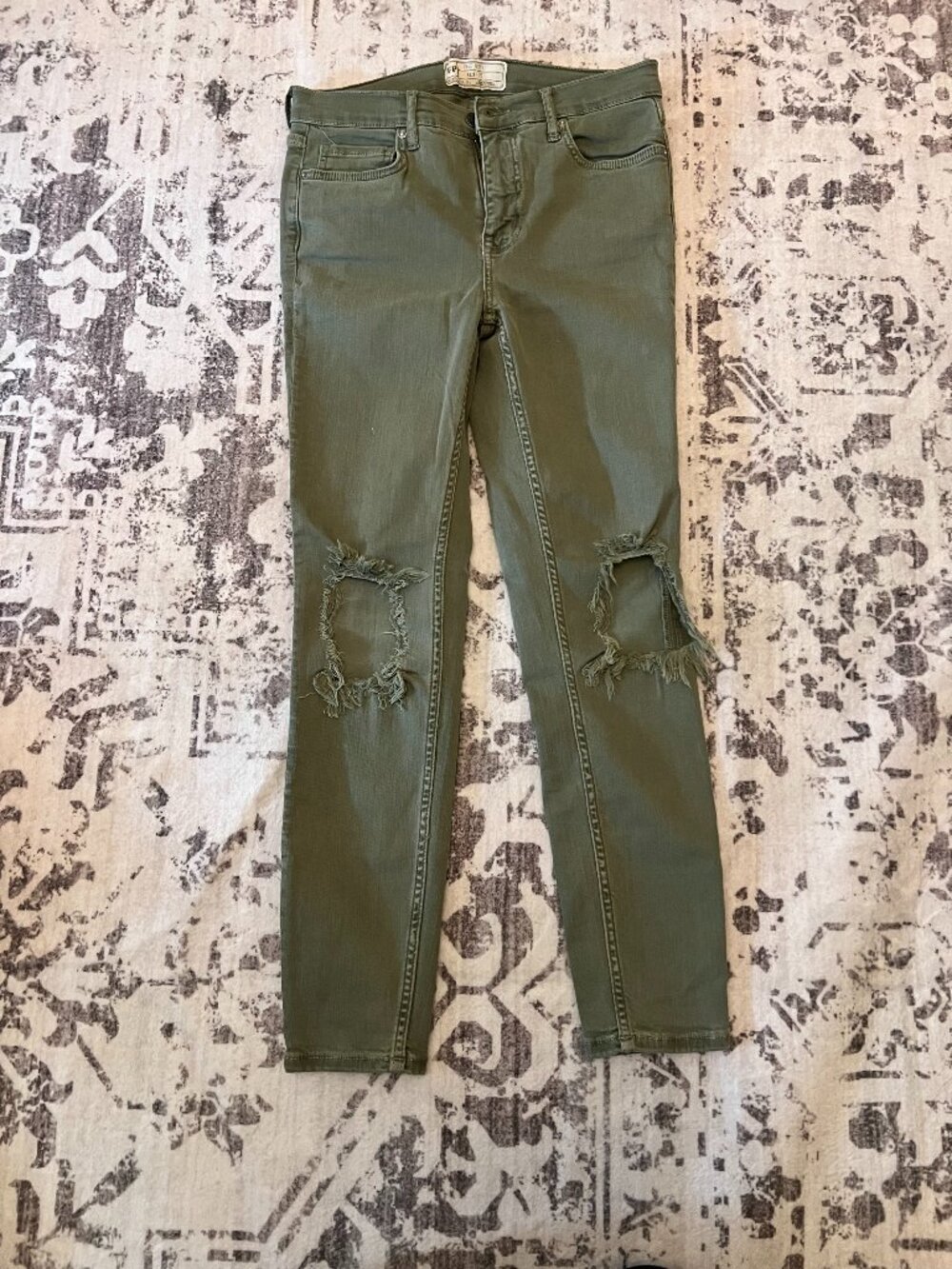 Free People Green Jeans